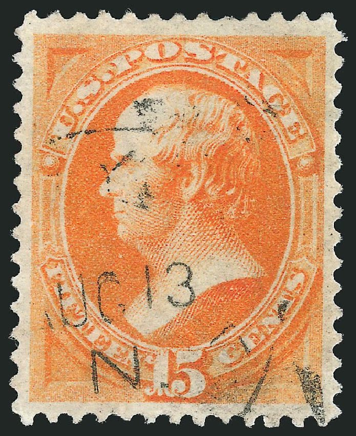 Costs of US Stamp Scott #163: 15c 1873 Webster Continental. Robert Siegel Auction Galleries, Nov 2014, Sale 1084, Lot 3432
