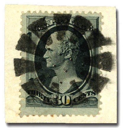 Costs of US Stamp Scott # 165: 1873 30c Hamilton Continental. Daniel Kelleher Auctions, Dec 2012, Sale 633, Lot 427