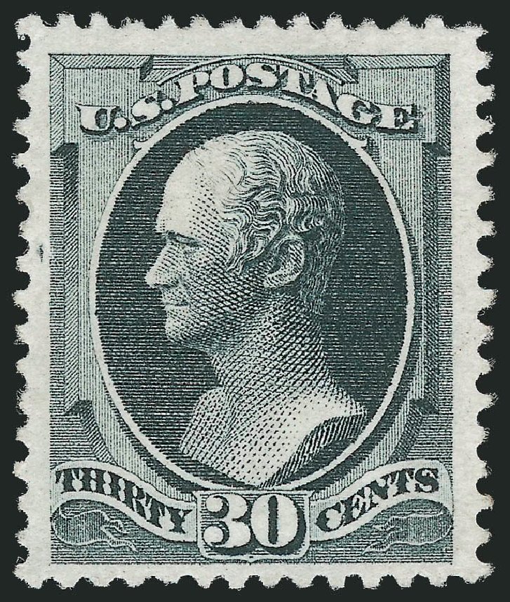 US Stamp Prices Scott Catalog 165 - 1873 30c Hamilton Continental. Robert Siegel Auction Galleries, Nov 2013, Sale 1057, Lot 747