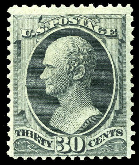 Cost of US Stamp Scott Cat. # 165: 1873 30c Hamilton Continental. Matthew Bennett International, May 2014, Sale 350, Lot 280