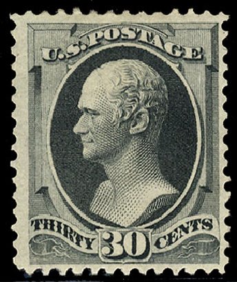 Costs of US Stamp Scott Catalog 165 - 1873 30c Hamilton Continental. Cherrystone Auctions, Nov 2009, Sale 200911, Lot 3070