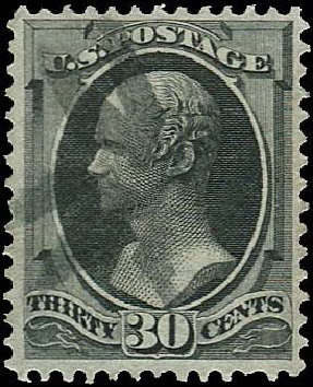 US Stamp Price Scott 165: 1873 30c Hamilton Continental. Regency-Superior, Nov 2014, Sale 108, Lot 350
