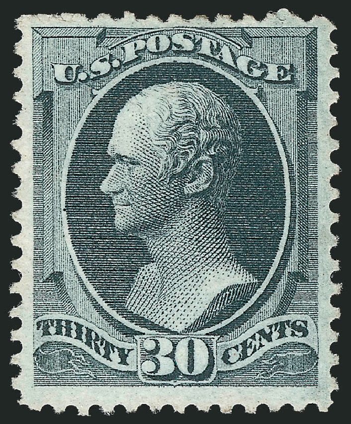 US Stamp Values Scott Catalogue 165: 30c 1873 Hamilton Continental. Robert Siegel Auction Galleries, Oct 2011, Sale 1014, Lot 1410