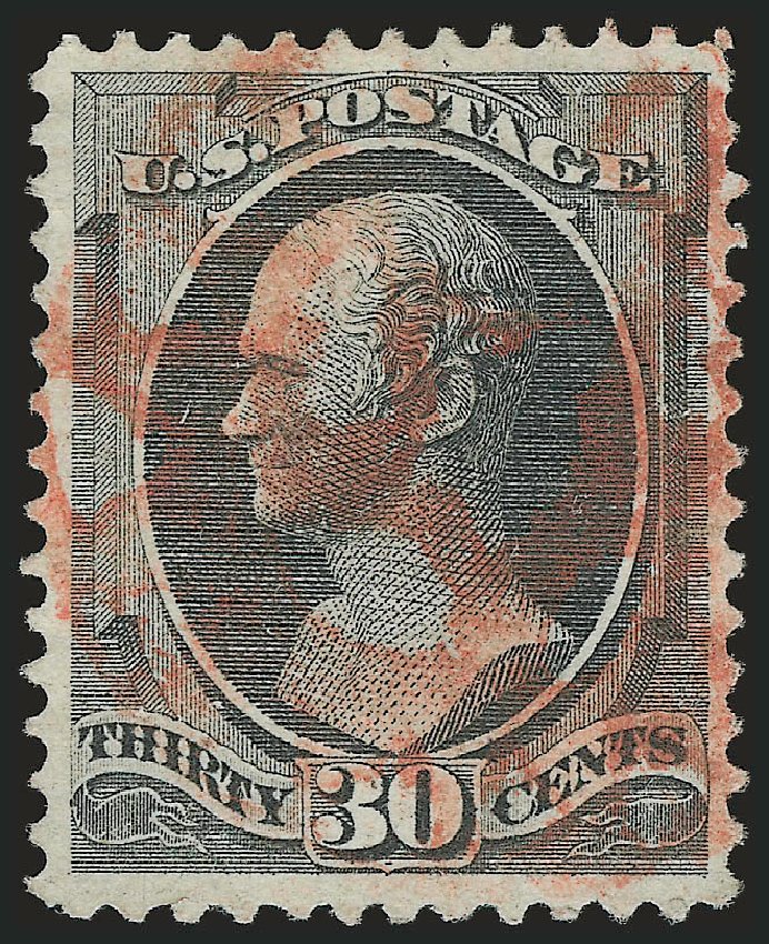Price of US Stamps Scott Catalogue #165 - 30c 1873 Hamilton Continental. Robert Siegel Auction Galleries, Dec 2009, Sale 982, Lot 5470