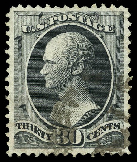 US Stamp Price Scott Cat. # 165: 30c 1873 Hamilton Continental. Matthew Bennett International, May 2014, Sale 350, Lot 281
