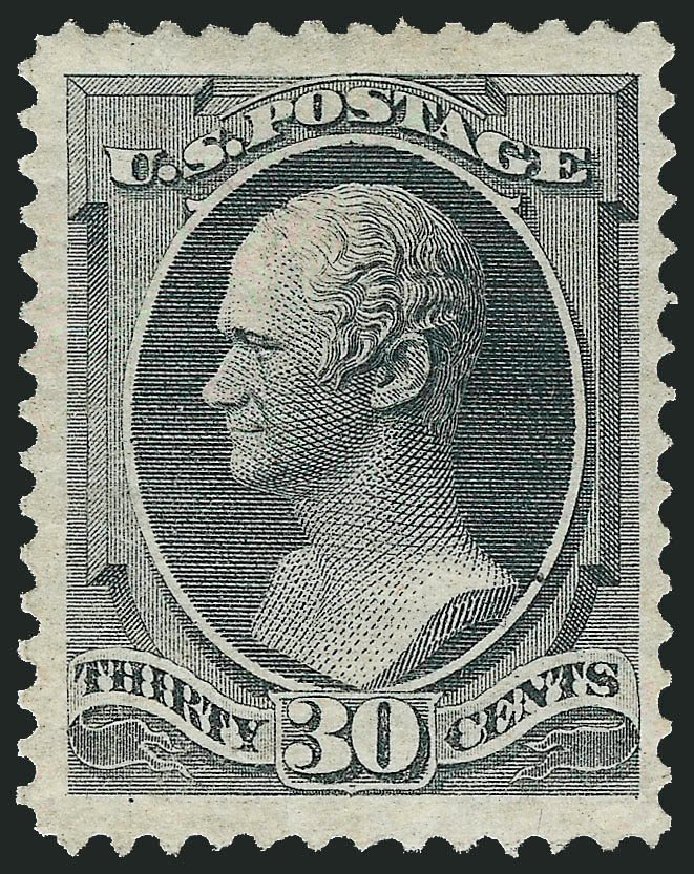 US Stamp Values Scott Catalogue #165: 30c 1873 Hamilton Continental. Robert Siegel Auction Galleries, Apr 2014, Sale 1068, Lot 151