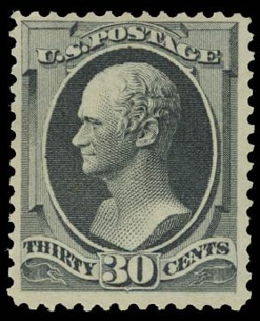 US Stamps Prices Scott Cat. #165 - 1873 30c Hamilton Continental. Daniel Kelleher Auctions, Jul 2011, Sale 625, Lot 785