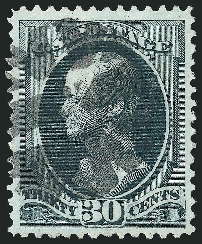 US Stamps Price Scott #165: 30c 1873 Hamilton Continental. Robert Siegel Auction Galleries, Dec 2011, Sale 1017, Lot 575