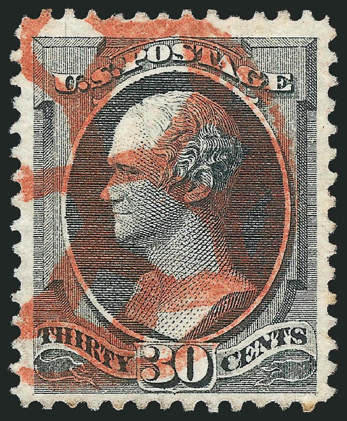 Costs of US Stamp Scott Catalogue #165 - 30c 1873 Hamilton Continental. Robert Siegel Auction Galleries, Dec 2013, Sale 1062, Lot 395