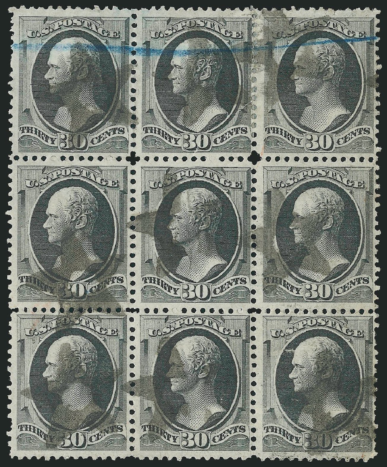 Prices of US Stamps Scott Cat. 165: 30c 1873 Hamilton Continental. Robert Siegel Auction Galleries, Nov 2014, Sale 1084, Lot 3435
