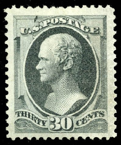 Costs of US Stamps Scott Catalog 165 - 30c 1873 Hamilton Continental. Matthew Bennett International, Dec 2008, Sale 330, Lot 1662