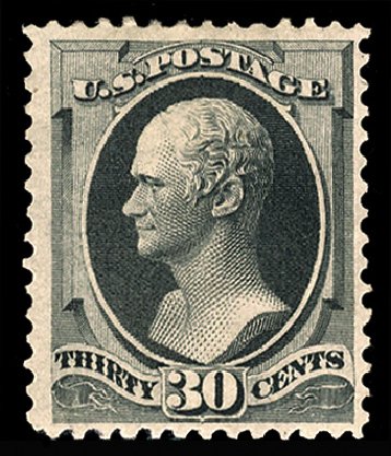 Costs of US Stamp Scott Catalogue 165 - 1873 30c Hamilton Continental. Cherrystone Auctions, Mar 2014, Sale 201403, Lot 33