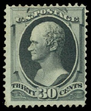 Price of US Stamps Scott Catalog 165 - 30c 1873 Hamilton Continental. Daniel Kelleher Auctions, May 2014, Sale 652, Lot 303
