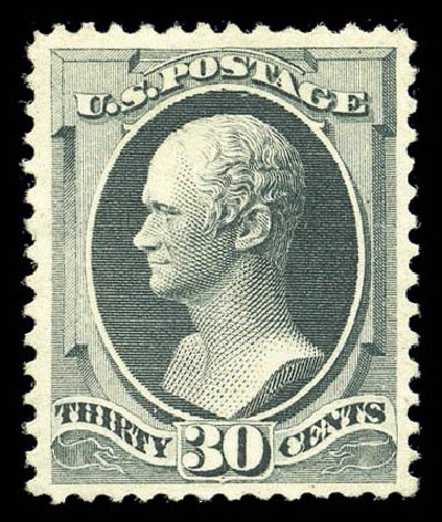 US Stamp Values Scott Catalogue # 165: 30c 1873 Hamilton Continental. Matthew Bennett International, Sep 2010, Sale 331, Lot 526