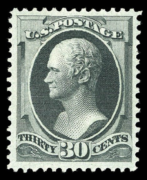 Costs of US Stamp Scott 165: 30c 1873 Hamilton Continental. Matthew Bennett International, Sep 2012, Sale 346, Lot 726