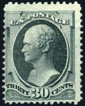 US Stamps Values Scott Catalogue #165: 30c 1873 Hamilton Continental. Harmer-Schau Auction Galleries, Aug 2011, Sale 90, Lot 1326