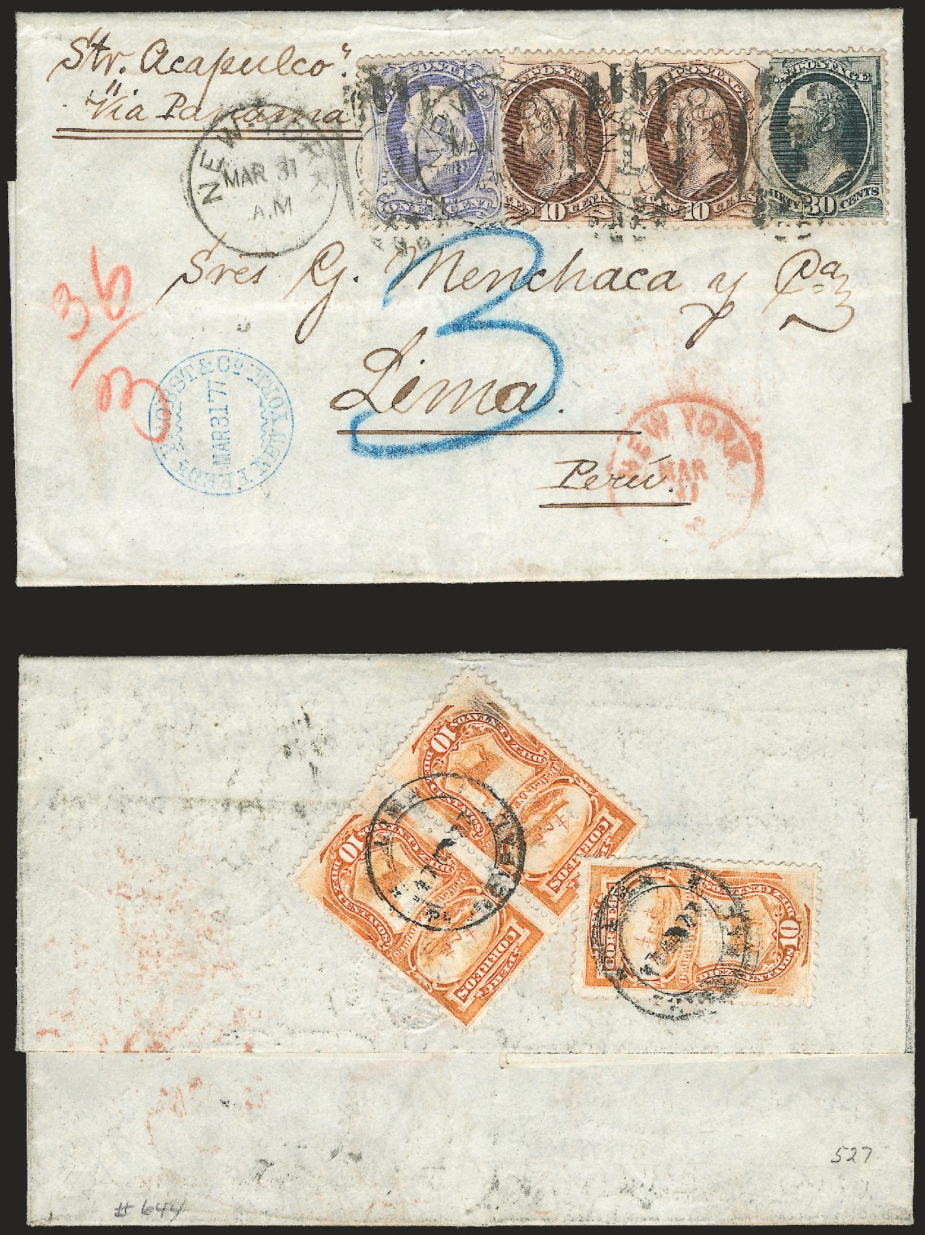 Cost of US Stamps Scott # 165: 1873 30c Hamilton Continental. Robert Siegel Auction Galleries, Jun 2010, Sale 989, Lot 146