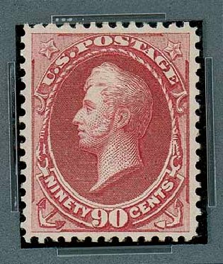 US Stamps Prices Scott 166 - 90c 1873 Perry Continental. Matthew Bennett International, Oct 2007, Sale 322, Lot 2057
