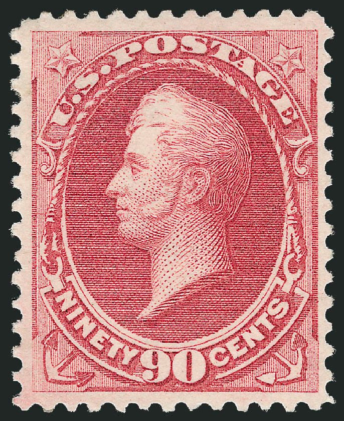 Values of US Stamps Scott Cat. # 166 - 90c 1873 Perry Continental. Robert Siegel Auction Galleries, Dec 2011, Sale 1017, Lot 577