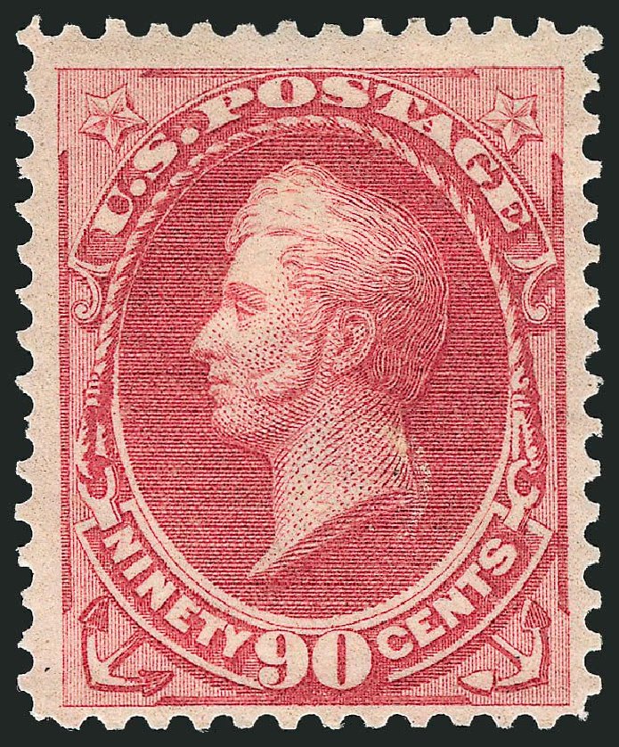Price of US Stamp Scott Cat. 166: 1873 90c Perry Continental. Robert Siegel Auction Galleries, Sep 2014, Sale 1078, Lot 307