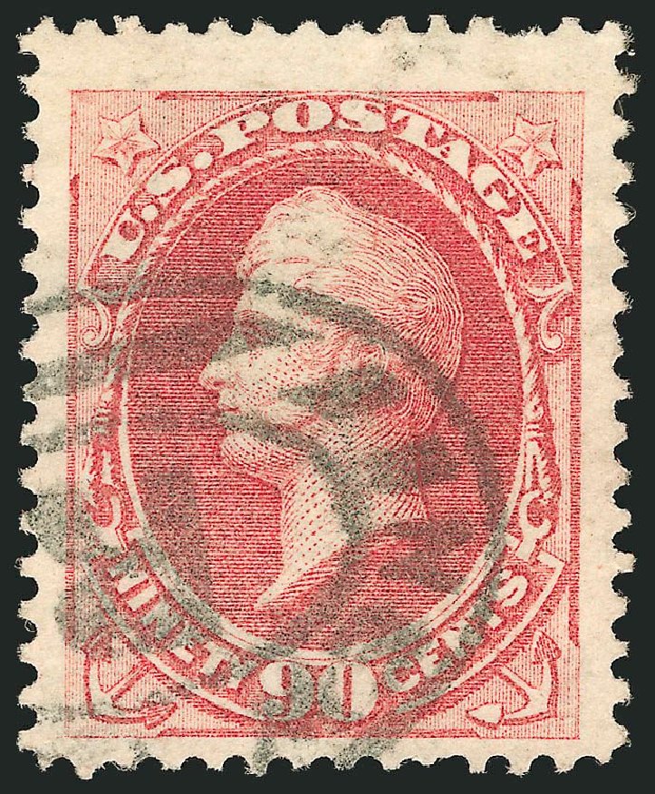 Prices of US Stamp Scott Cat. 166 - 90c 1873 Perry Continental. Robert Siegel Auction Galleries, Nov 2014, Sale 1084, Lot 3437