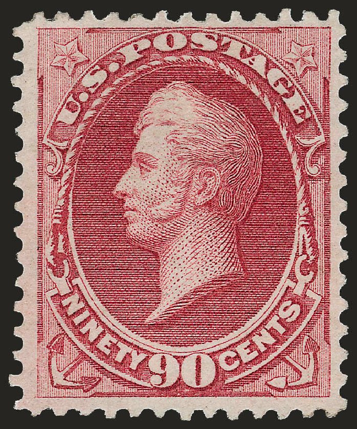 Costs of US Stamps Scott Catalog #166 - 90c 1873 Perry Continental. Robert Siegel Auction Galleries, Oct 2008, Sale 963, Lot 777