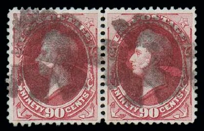 US Stamp Value Scott 166 - 90c 1873 Perry Continental. Matthew Bennett International, Dec 2007, Sale 323, Lot 428
