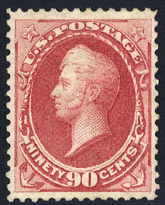 Costs of US Stamp Scott Catalog 166: 90c 1873 Perry Continental. Cherrystone Auctions, May 2008, Sale 200805, Lot 178