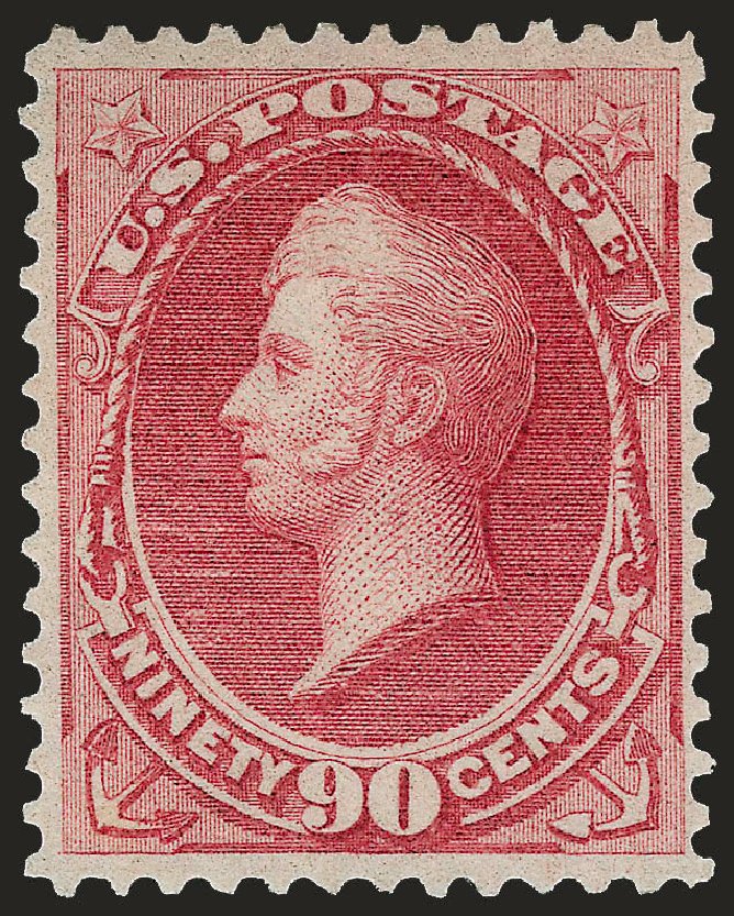 Value of US Stamp Scott Catalogue # 166: 90c 1873 Perry Continental. Robert Siegel Auction Galleries, Oct 2008, Sale 963, Lot 778