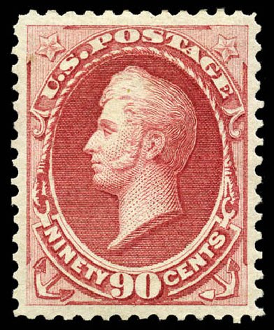 Price of US Stamps Scott 166: 1873 90c Perry Continental. Matthew Bennett International, Feb 2012, Sale 340, Lot 279