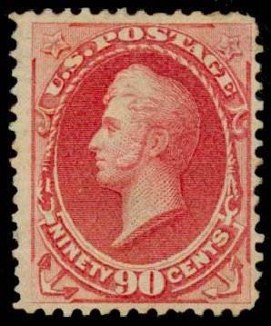 Price of US Stamps Scott # 166 - 1873 90c Perry Continental. Daniel Kelleher Auctions, Sep 2013, Sale 639, Lot 3279