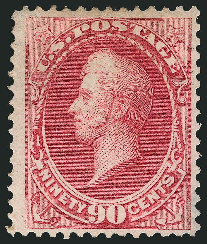 Cost of US Stamps Scott #166: 90c 1873 Perry Continental. Robert Siegel Auction Galleries, Nov 2013, Sale 1057, Lot 749