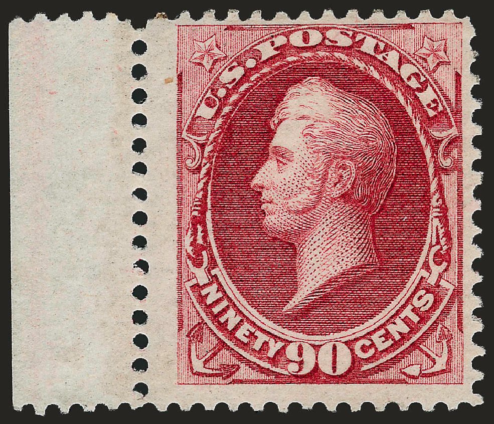 Value of US Stamp Scott Cat. 166: 1873 90c Perry Continental. Robert Siegel Auction Galleries, Sep 2008, Sale 962, Lot 2449