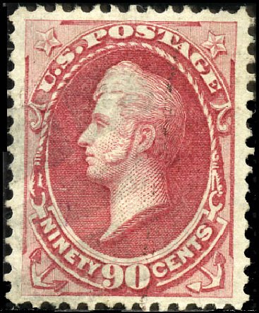 Prices of US Stamp Scott Cat. 166 - 90c 1873 Perry Continental. Matthew Bennett International, Sep 2011, Sale 338, Lot 1840