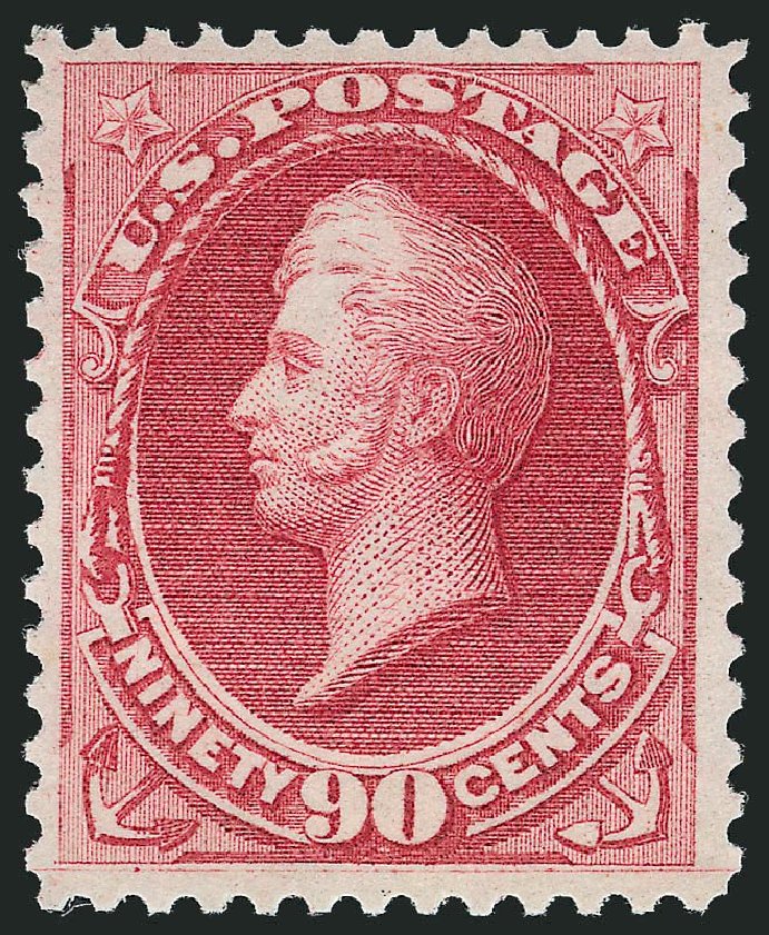 US Stamps Values Scott Cat. #166 - 90c 1873 Perry Continental. Robert Siegel Auction Galleries, Jul 2013, Sale 1050, Lot 300