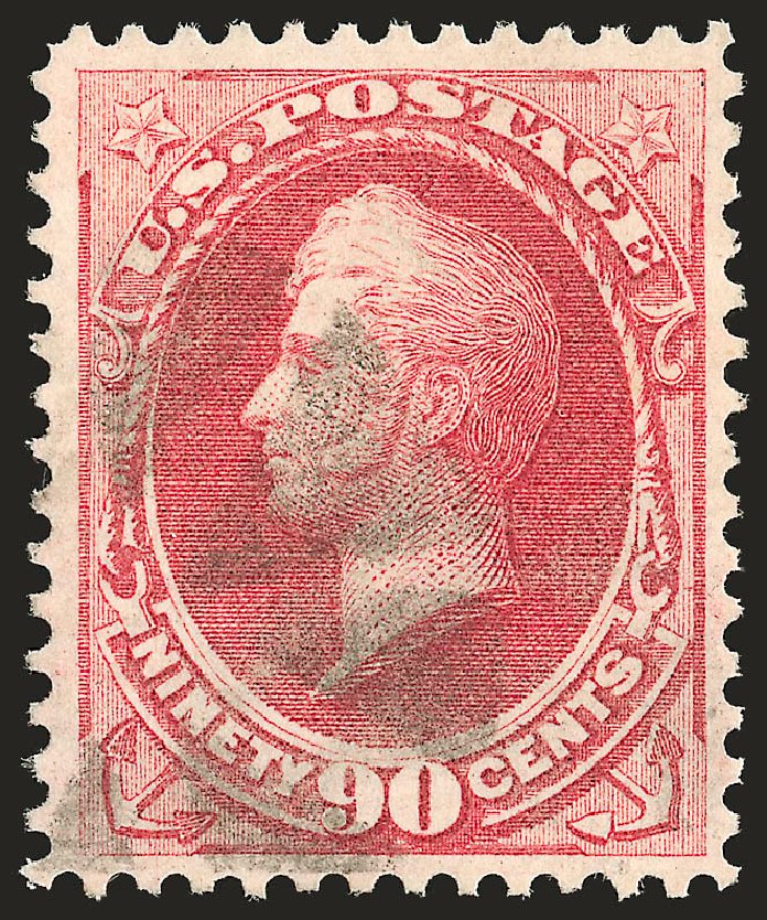 US Stamps Prices Scott 166: 1873 90c Perry Continental. Robert Siegel Auction Galleries, Jun 2010, Sale 992, Lot 2240
