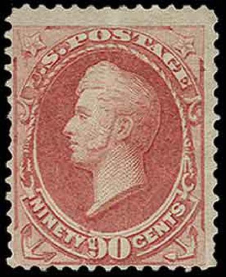 US Stamps Prices Scott 166: 90c 1873 Perry Continental. H.R. Harmer, Nov 2013, Sale 3004, Lot 1121