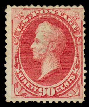 Value of US Stamps Scott 166 - 1873 90c Perry Continental. Daniel Kelleher Auctions, Sep 2013, Sale 639, Lot 401