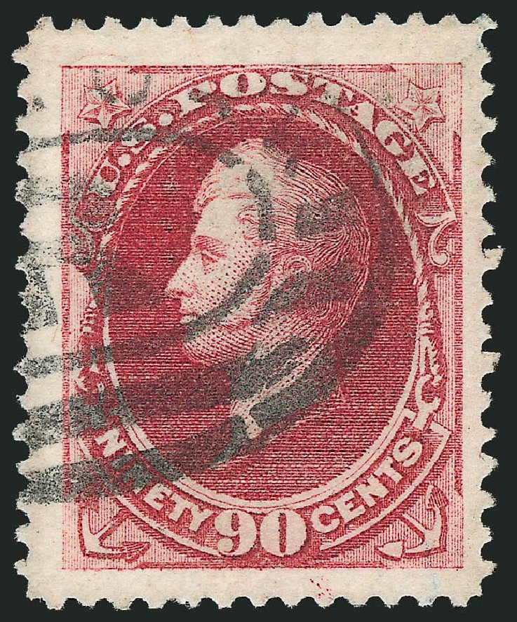 Prices of US Stamp Scott Catalogue 166: 1873 90c Perry Continental. Robert Siegel Auction Galleries, Jul 2013, Sale 1050, Lot 301