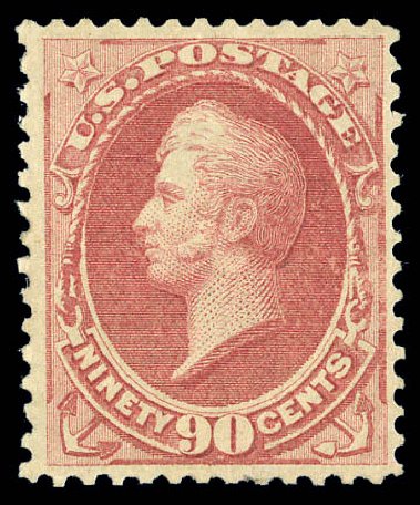 Prices of US Stamps Scott Catalog # 166 - 90c 1873 Perry Continental. Matthew Bennett International, Sep 2010, Sale 333, Lot 3574