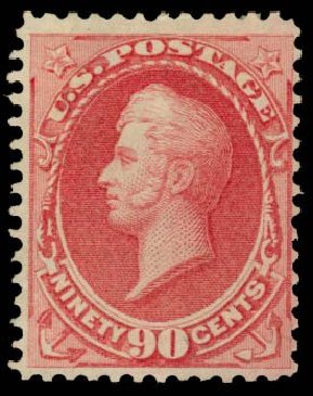 Cost of US Stamp Scott Catalogue # 166 - 1873 90c Perry Continental. Daniel Kelleher Auctions, May 2014, Sale 652, Lot 304