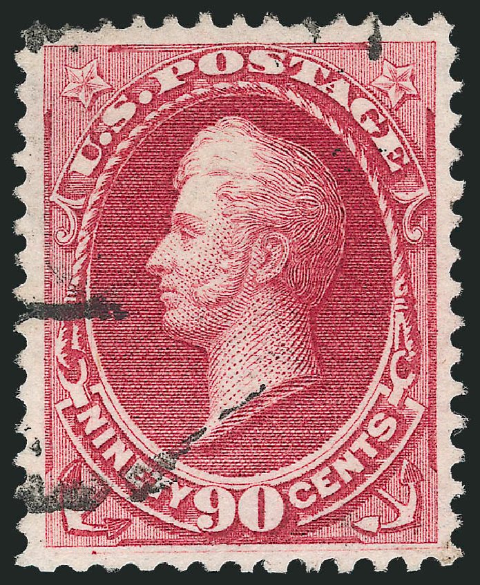Values of US Stamp Scott Catalog #166: 90c 1873 Perry Continental. Robert Siegel Auction Galleries, Oct 2012, Sale 1032, Lot 3274