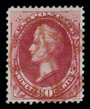 Price of US Stamp Scott Cat. 166 - 1873 90c Perry Continental. Matthew Bennett International, Dec 2007, Sale 323, Lot 425