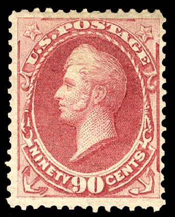 US Stamp Price Scott Catalog 166 - 90c 1873 Perry Continental. Cherrystone Auctions, Jun 2011, Sale 201106, Lot 45