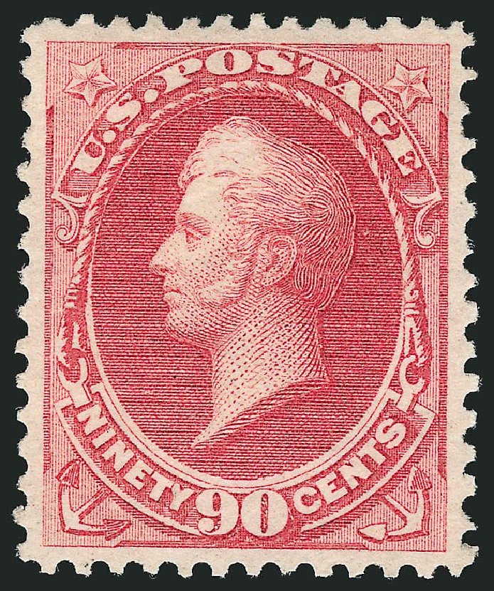 US Stamp Price Scott Catalog # 166: 1873 90c Perry Continental. Robert Siegel Auction Galleries, Dec 2014, Sale 1090, Lot 1335