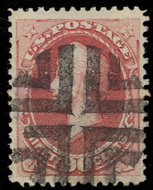US Stamp Price Scott Catalogue # 166: 90c 1873 Perry Continental. Daniel Kelleher Auctions, Jan 2012, Sale 628, Lot 322