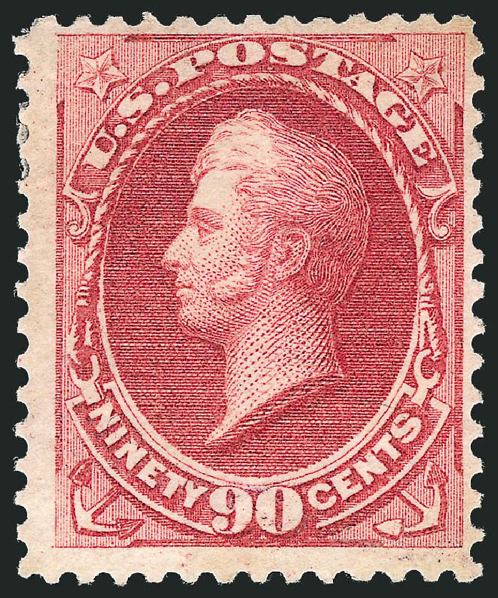 Cost of US Stamps Scott 166 - 90c 1873 Perry Continental. Robert Siegel Auction Galleries, Oct 2011, Sale 1014, Lot 1412
