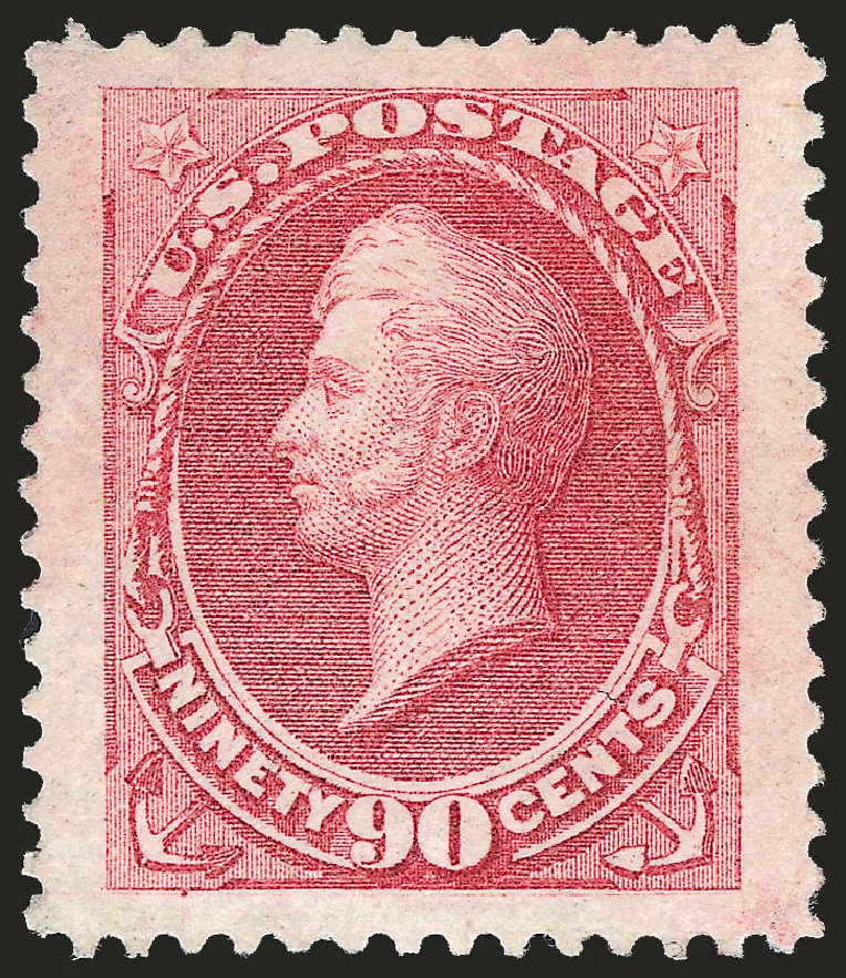 US Stamps Prices Scott Cat. #166 - 1873 90c Perry Continental. Robert Siegel Auction Galleries, Dec 2008, Sale 967, Lot 4292