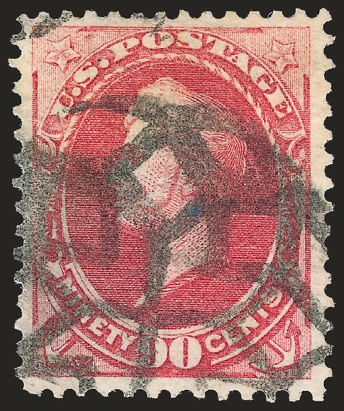 US Stamp Price Scott Catalogue #166: 1873 90c Perry Continental. Robert Siegel Auction Galleries, Sep 2009, Sale 976, Lot 1602