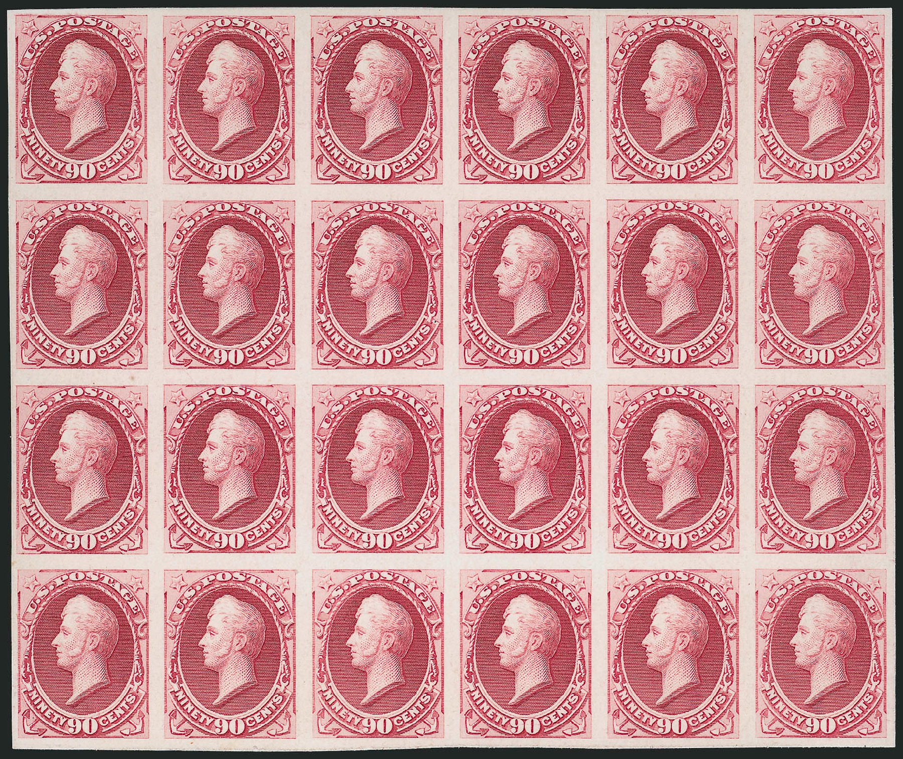 Costs of US Stamps Scott Cat. 166: 1873 90c Perry Continental. Robert Siegel Auction Galleries, Oct 2010, Sale 997, Lot 5032